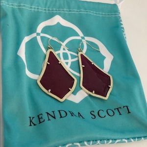 Kendra Scott Alex Earrings in Maroon